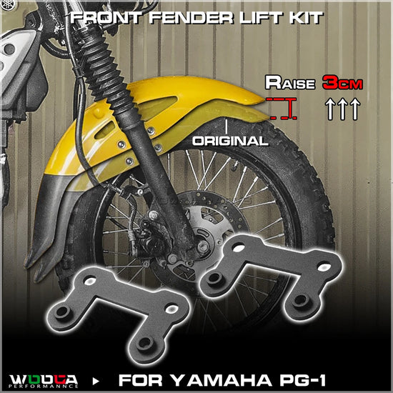 Front Fender Lift kit For YAMAHA PG-1 PG1 PG ONE 2023 2024 2025 Front Fender Upper Support Bracket Mount Lifter 3 cm