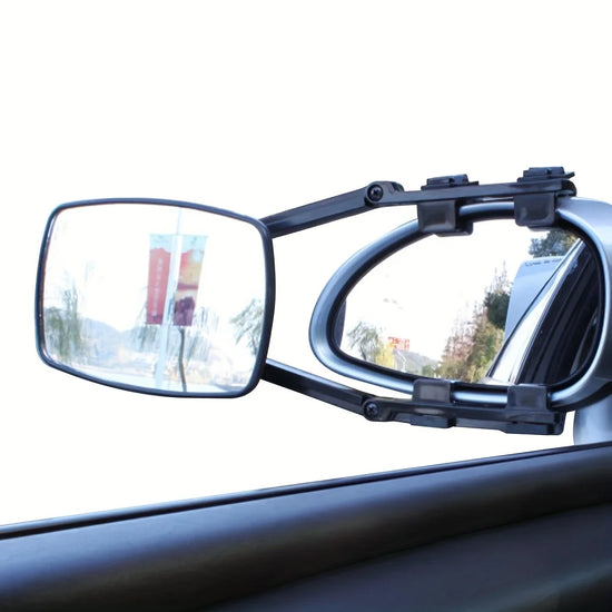 Car Safety Side Mirror Accessories RV Caravan Blind Spot Truck Rear View Adjustable Angle Trailer Towing Clip On